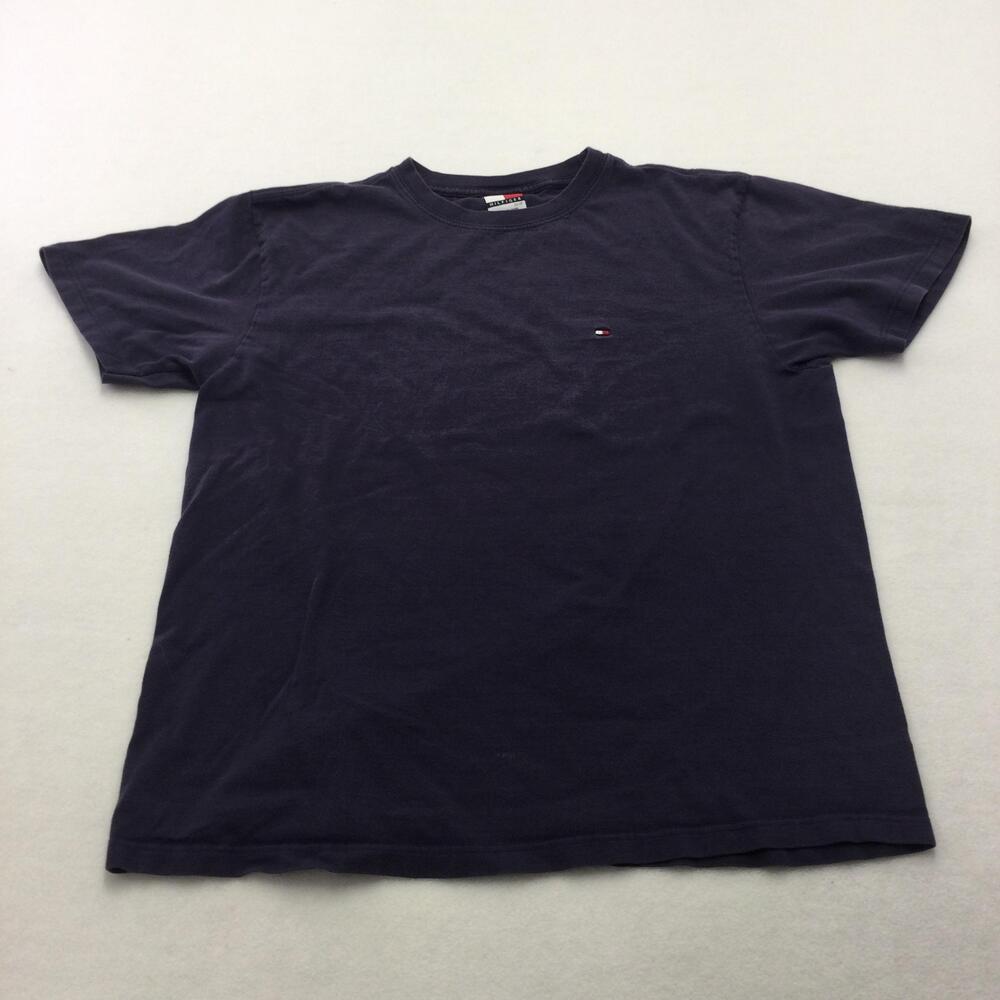Tommy Hilfiger Shirt Mens XS Blue Flag Logo Cotton T-Shirt Crewneck Tee